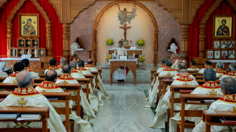 Un momento di celebrazione liturgica